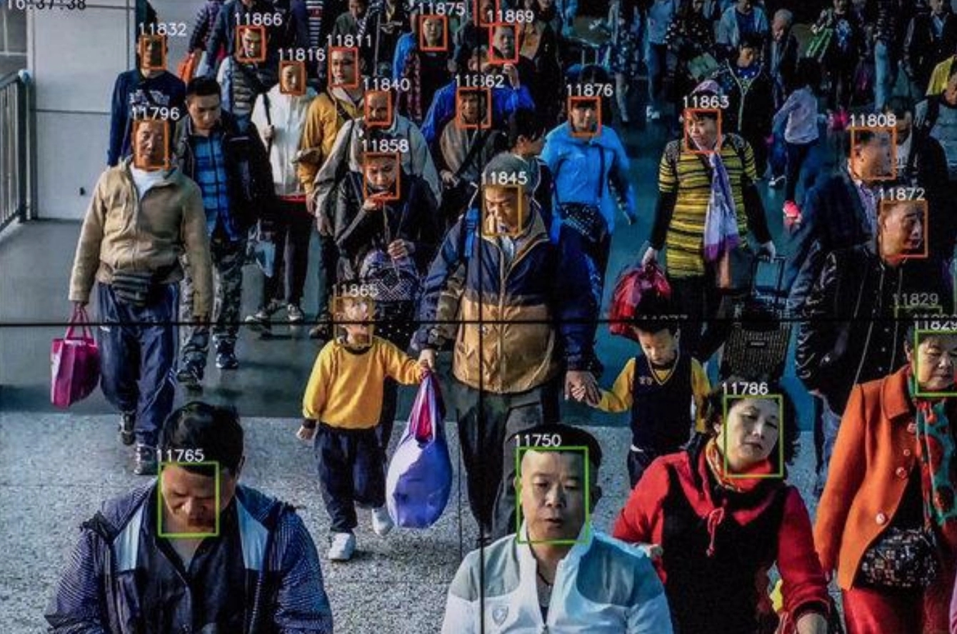 A video demonstrating the use of facial recognition software at the Beijing headquarters of Megvii, an AI company