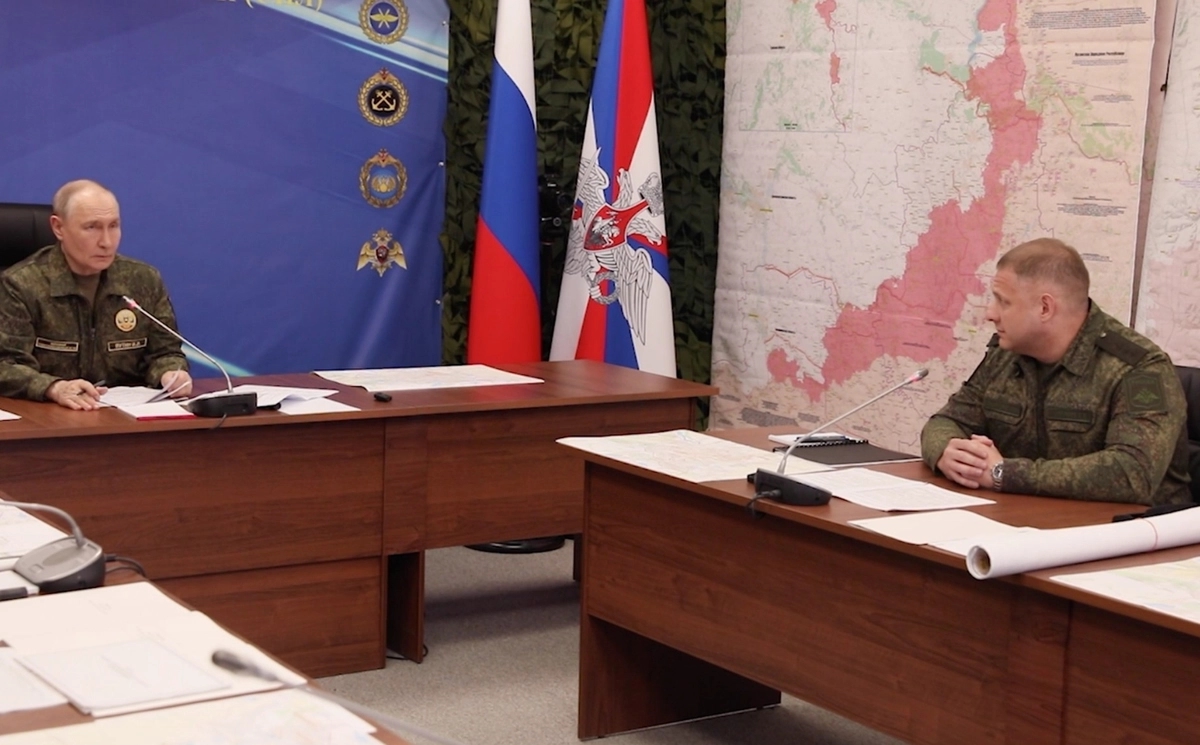 Vladimir Putin at the command post of Russia’s Joint Grouping of Forces, July 3, 2026