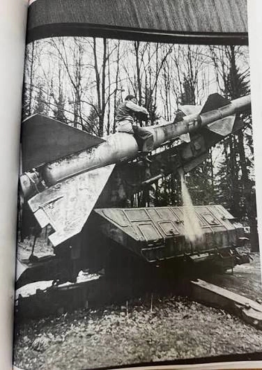 Pavel Krisevich atop a Soviet S-75 missile in Istra, outside Moscow