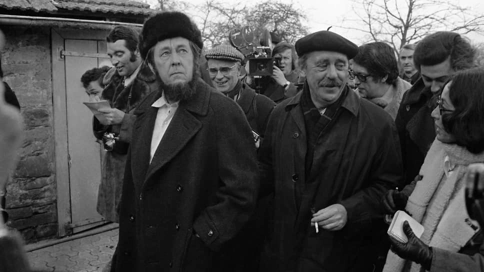 Alexander Solzhenitsyn and Heinrich Böll, February 14, 1974