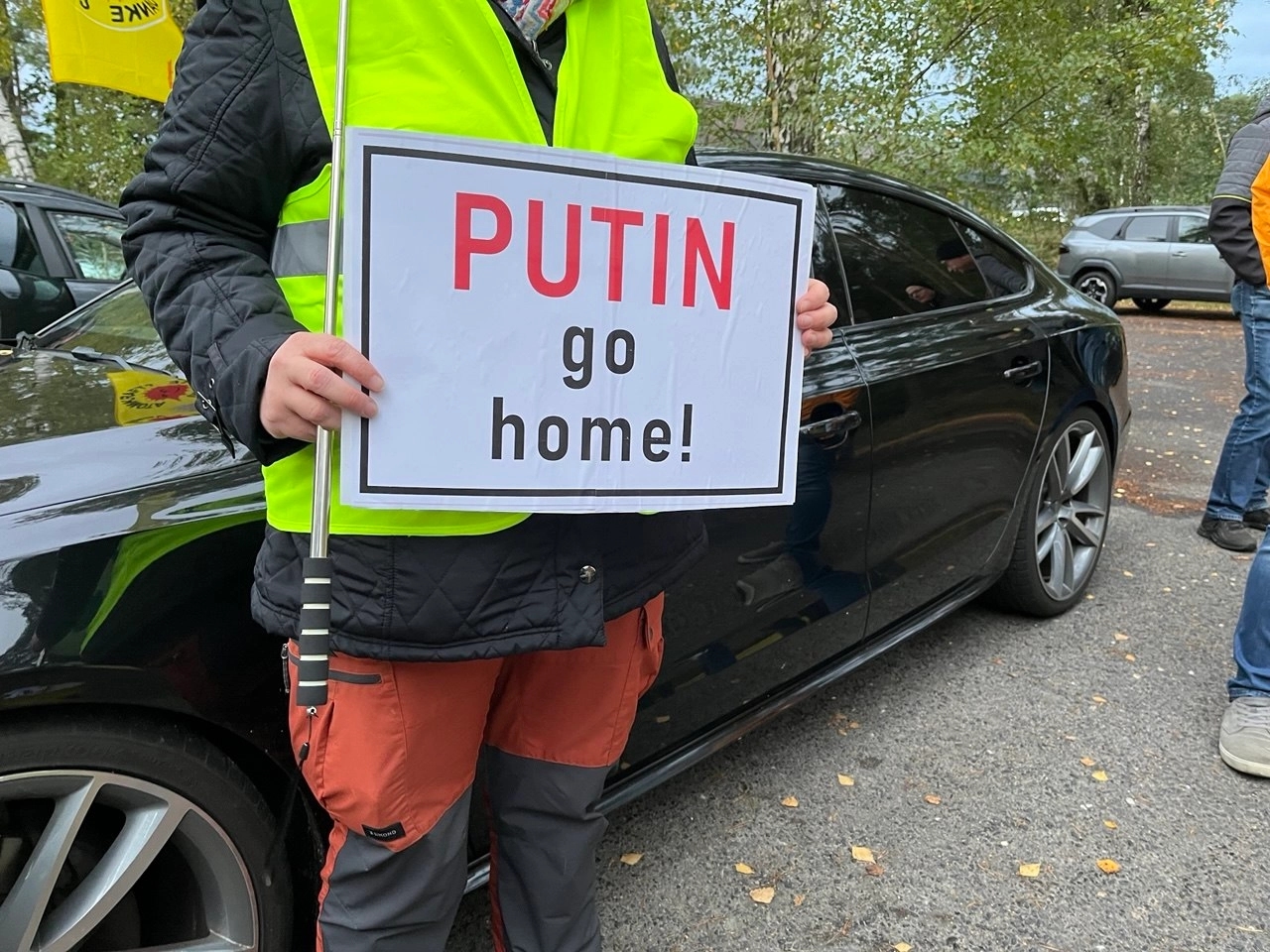 Protest at the nuclear fuel plant in Lingen