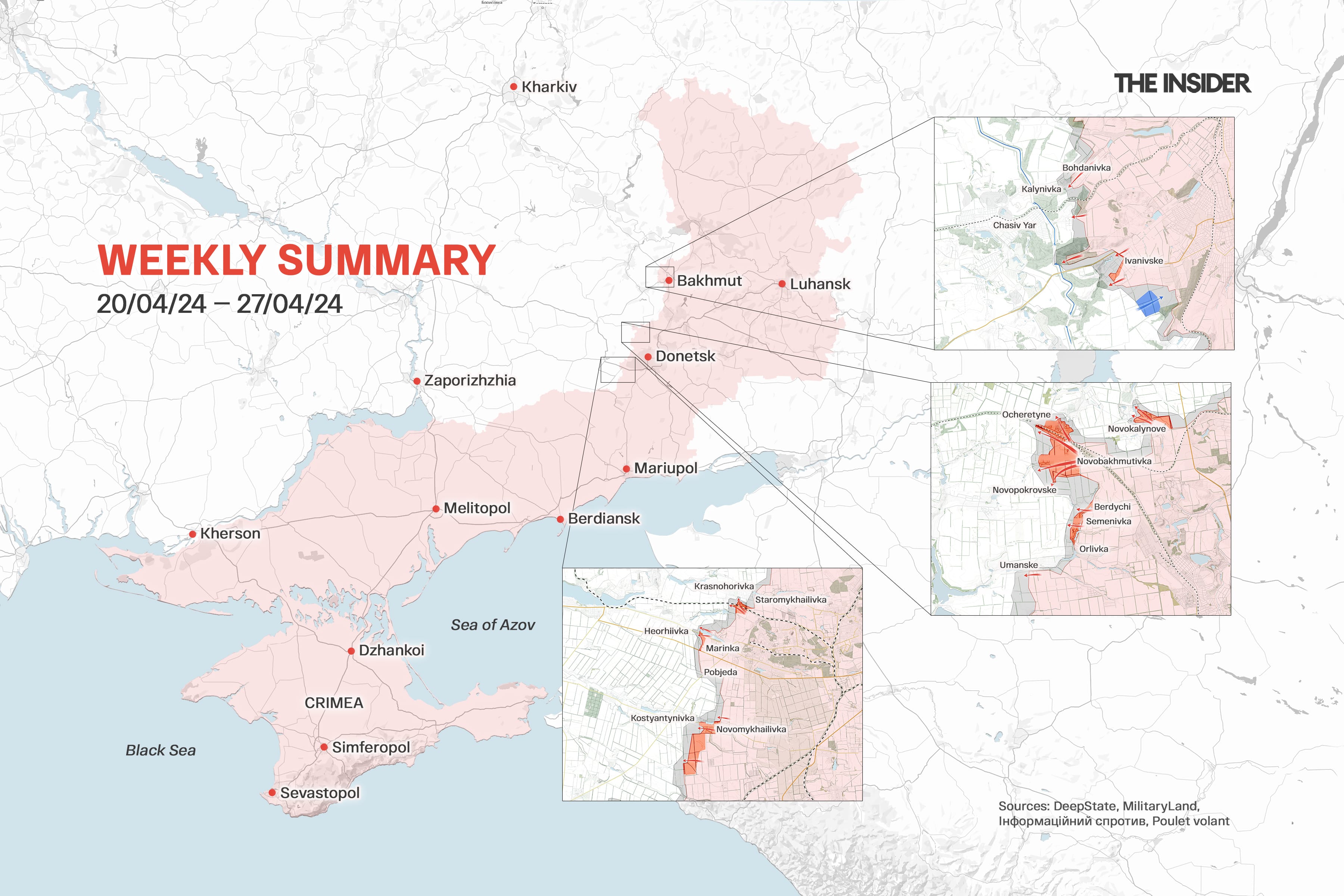Weekly Ukraine war summary: Russian armed forces cut into Ukrainian defenses near Ocheretyne, U.S. announces largest aid package of the war