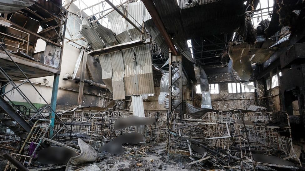 UN analysis reveals Olenivka prison was hit by thermobaric munitions fired by Russian Armed Forces, killing Ukrainian POWs