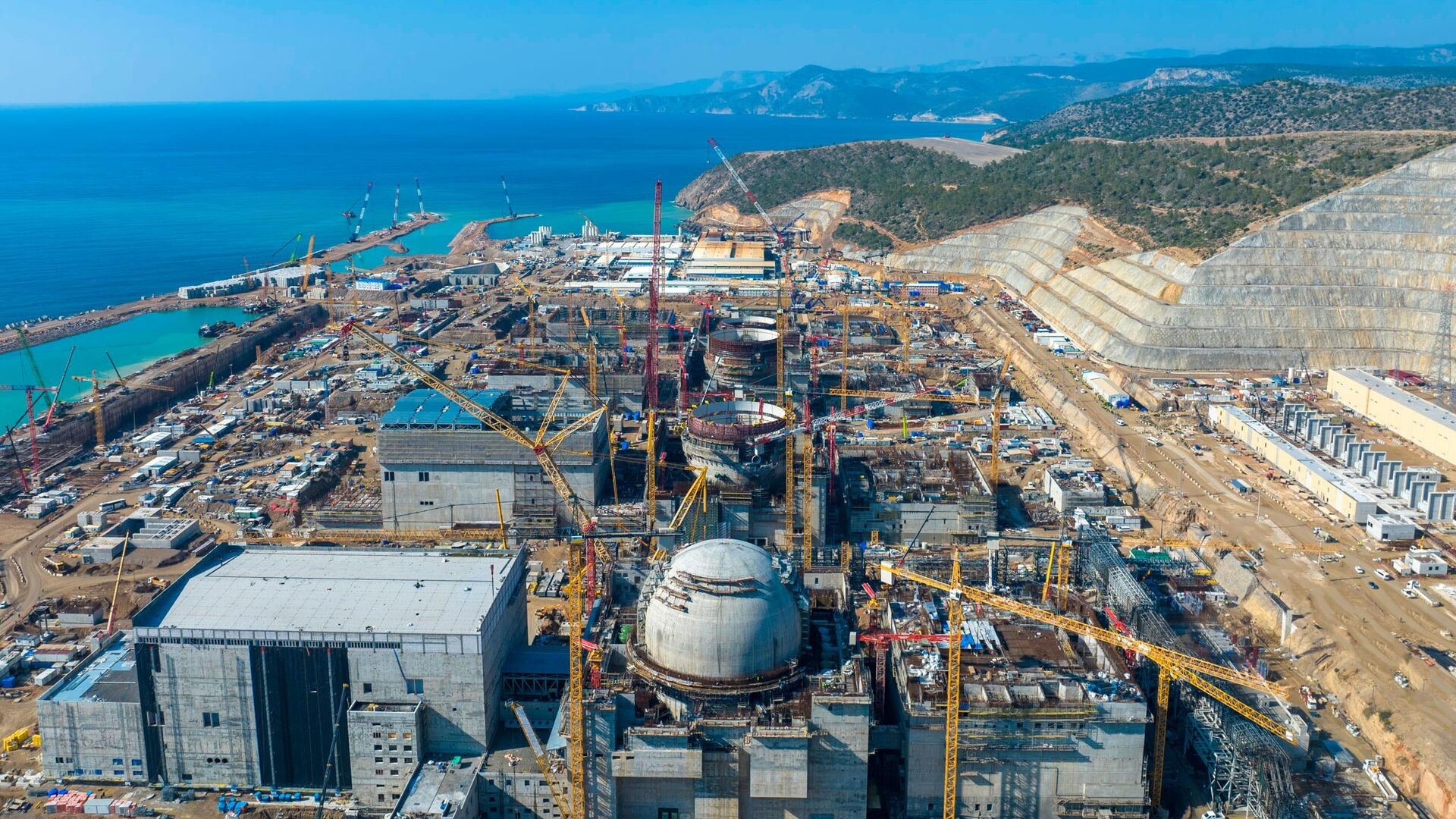 The Akkuyu nuclear power plant is being built in Turkey’s southern Mersin province on the Mediterranean coast by Russia's state nuclear corporation Rosatom. Photo: AKKUYU NÜKLEER A.Ş.