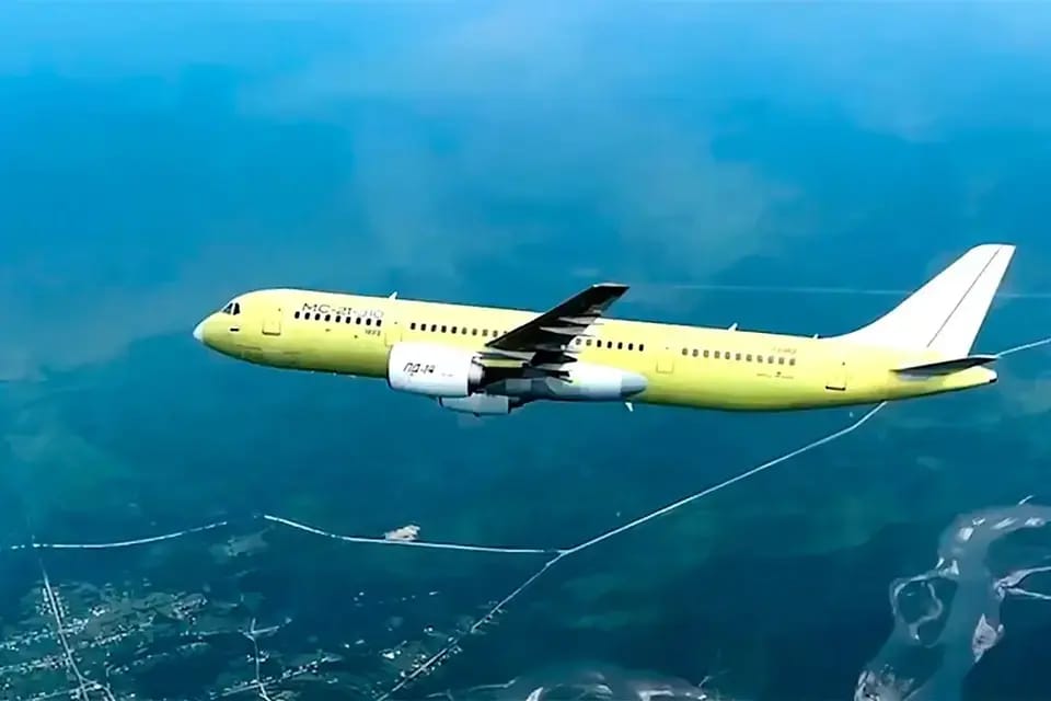 Russia’s “import-substituted” MC-21 airliner makes first flight, but serial production hinges on parts makers, expert says