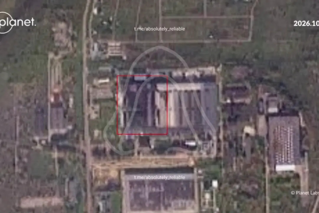 Damage from a Ukrainian drone attack on a data center in Sasovo in Russia’s Ryazan Region, on Oct. 8, 2026. Photo: Absolutno Nadiine Dzherelo (@absolutely_reliable / Telegram)