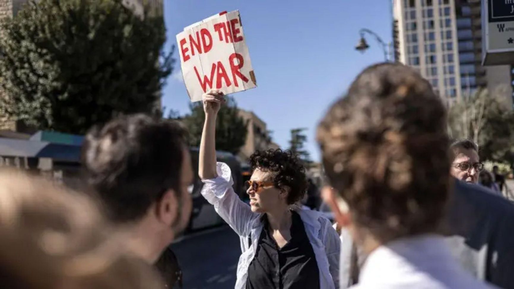 In Jerusalem, protesters gathered outside Netanyahu's residence, demanding an end to the airstrikes on Gaza to protect the hostages' safety 