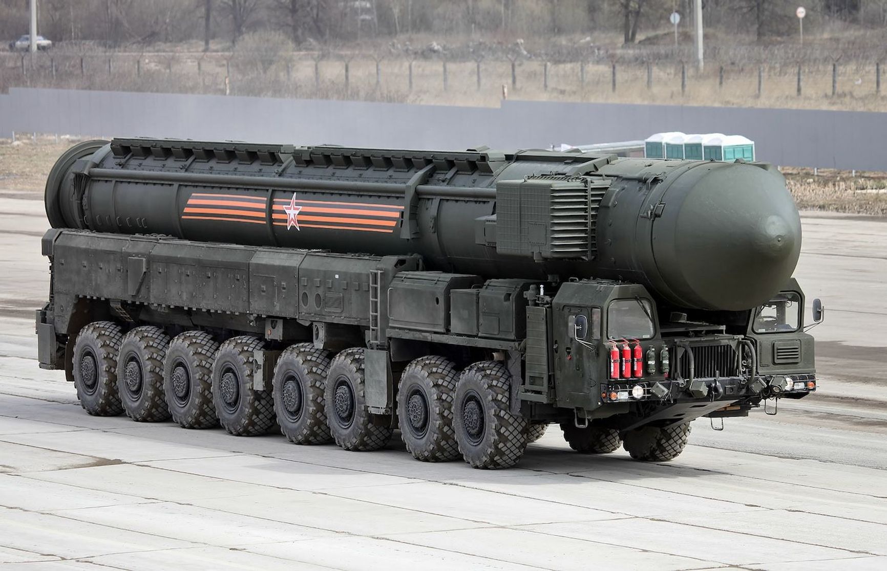 A self-propelled launcher for the RS-24 Yars missile system