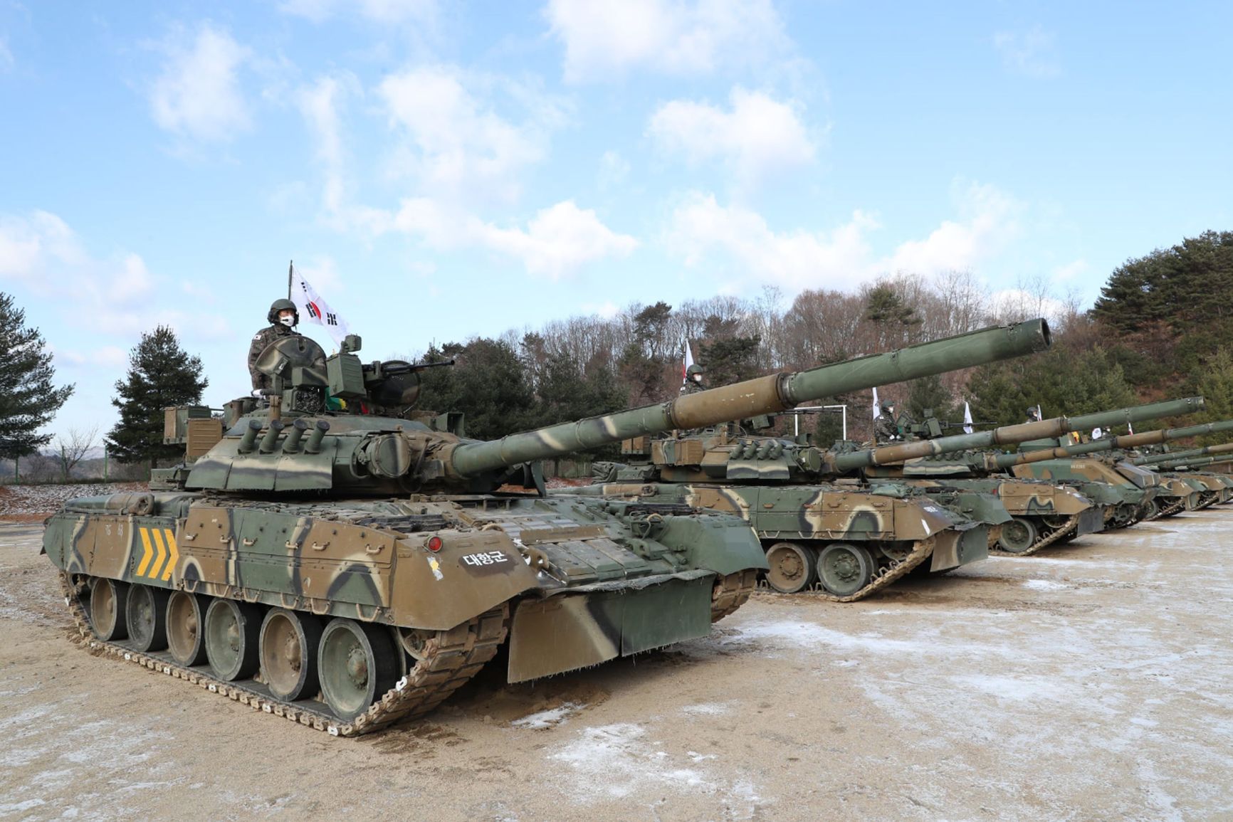 T-80U tanks in service with the South Korean army