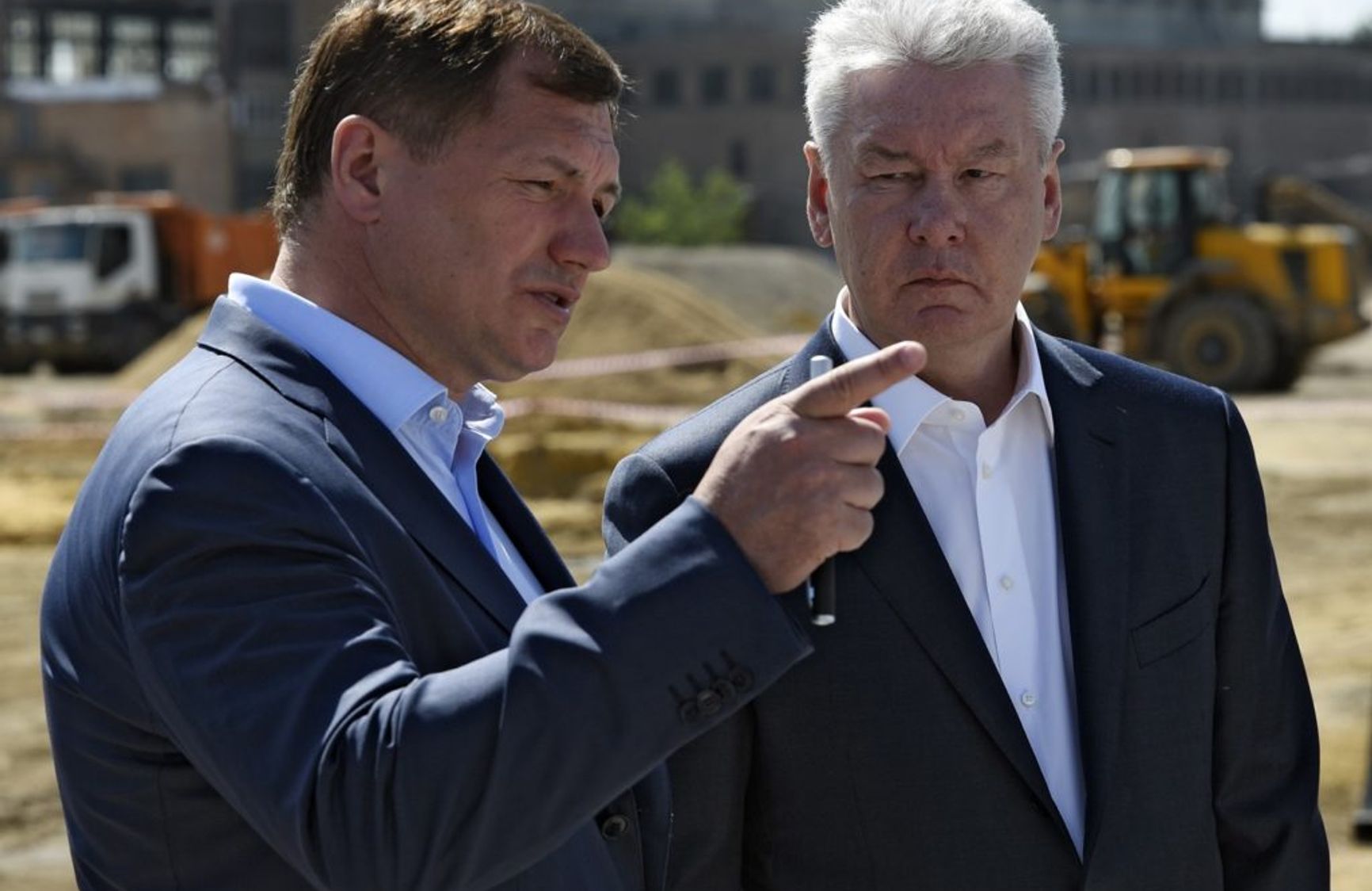  Marat Khusnullin and Sergei Sobyanin