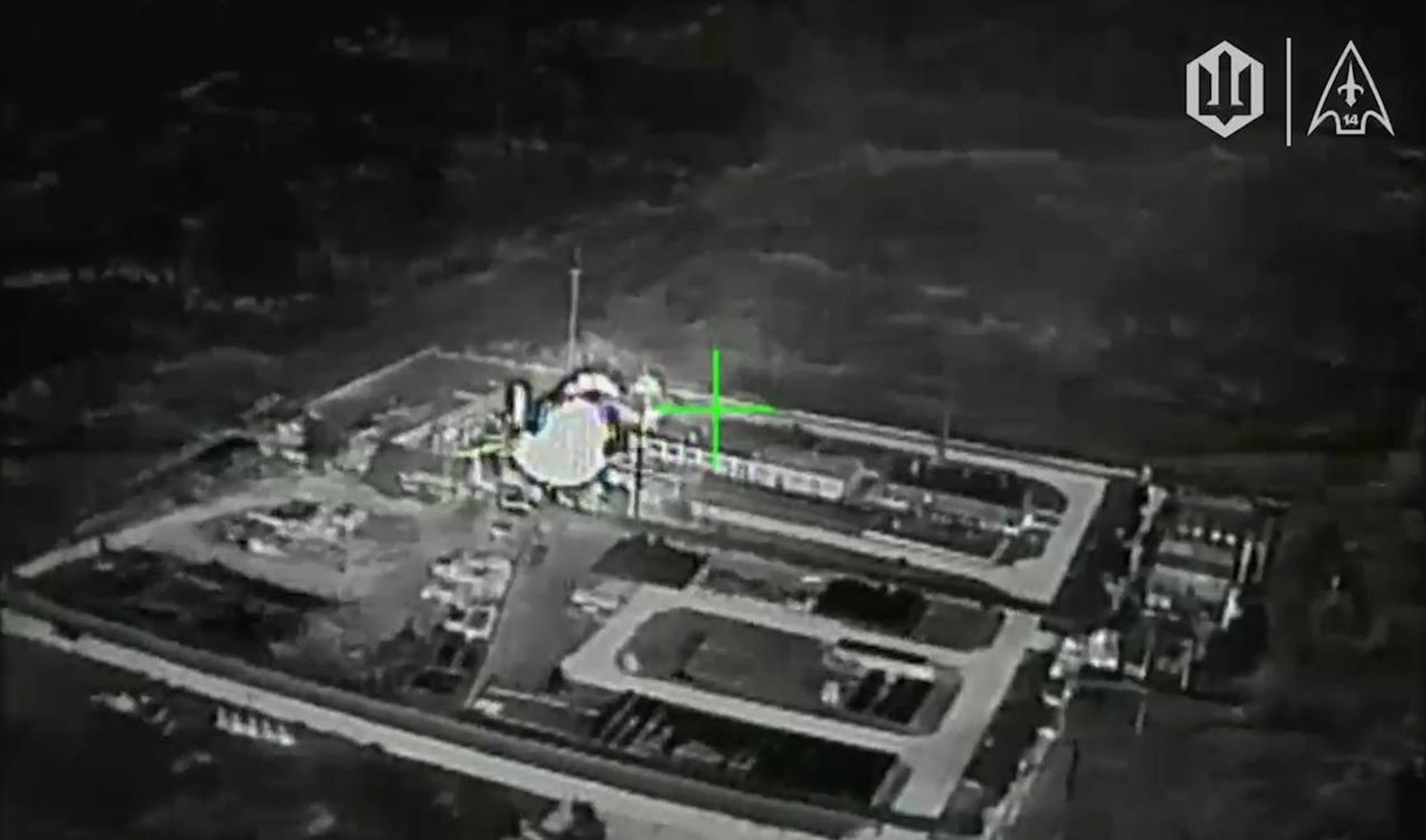 Одна из пораженных газораспределительных станций в Луганской области