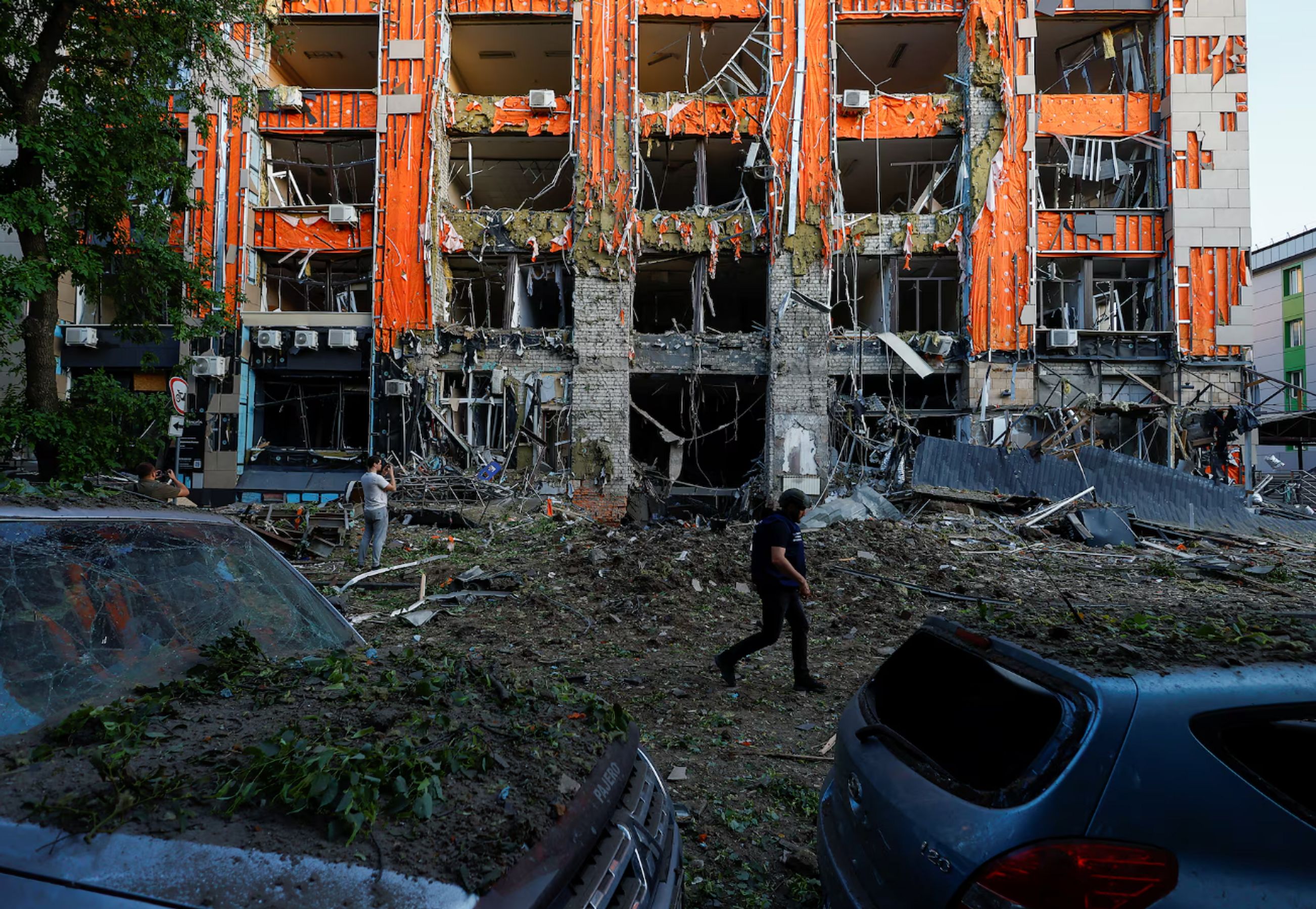 The aftermath of the Russian strike on Kharkiv, May 25, 2024