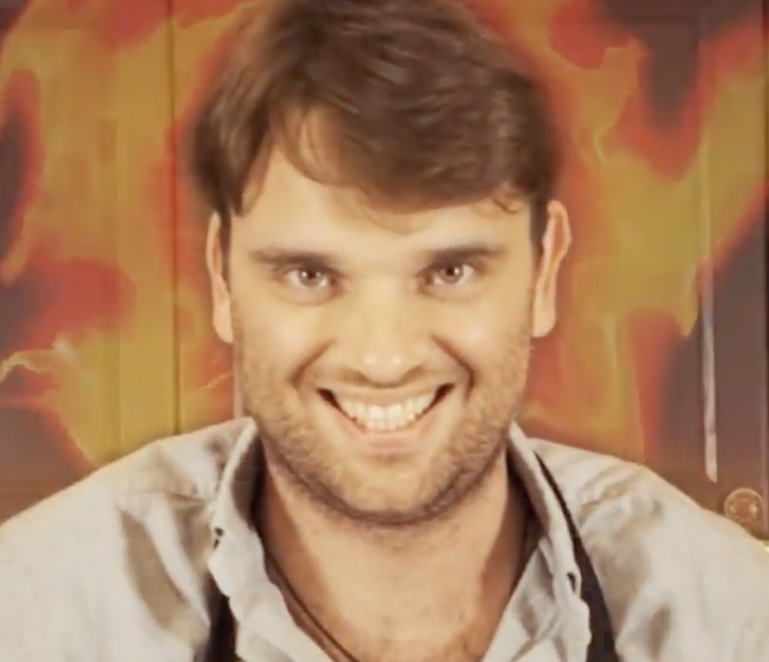 Screen capture from Griaznov’s Instagram reel, where he is filmed cooking noodles in July 2021.