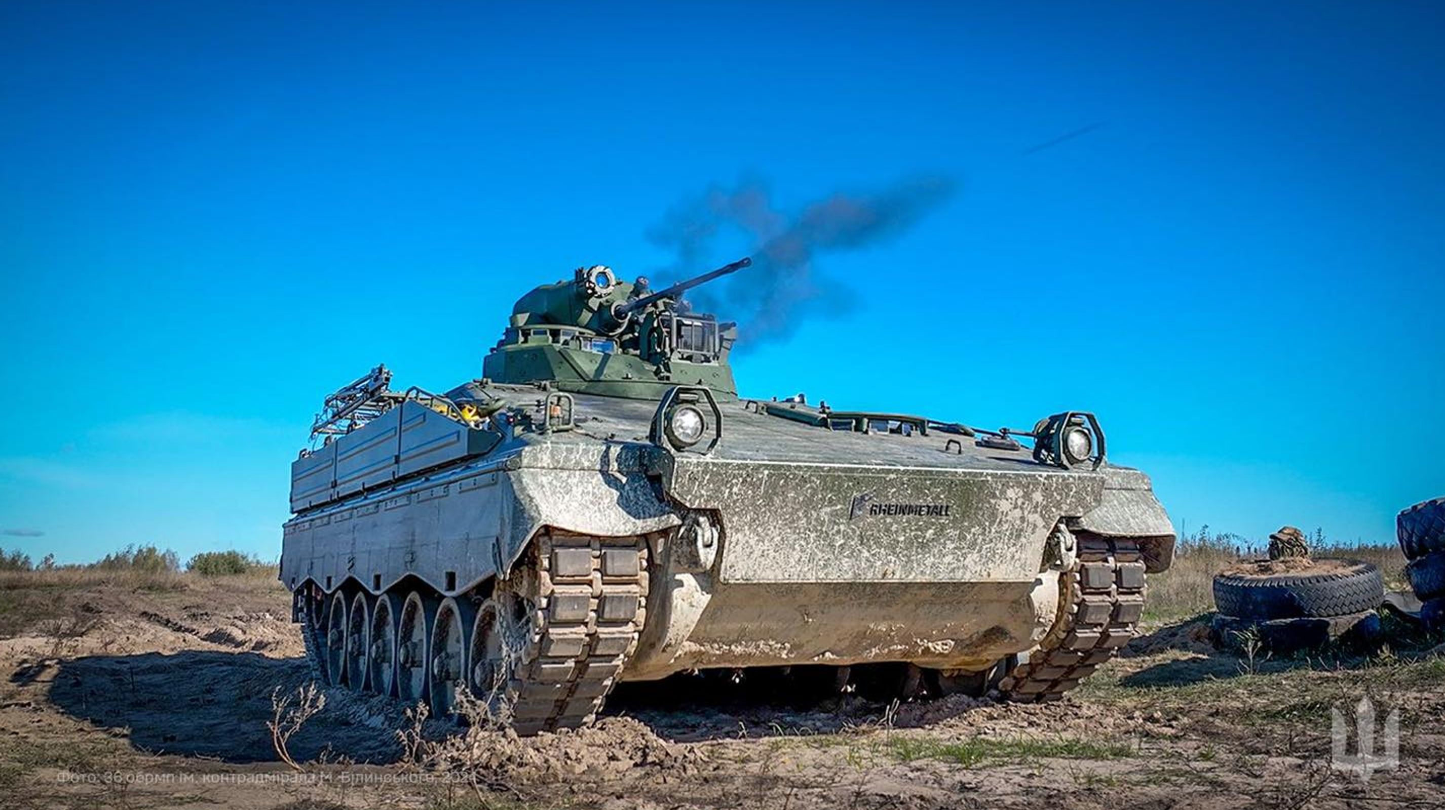 Rheinmetall-supplied Marder 1A3 infantry fighting vehicle in service with the AFU