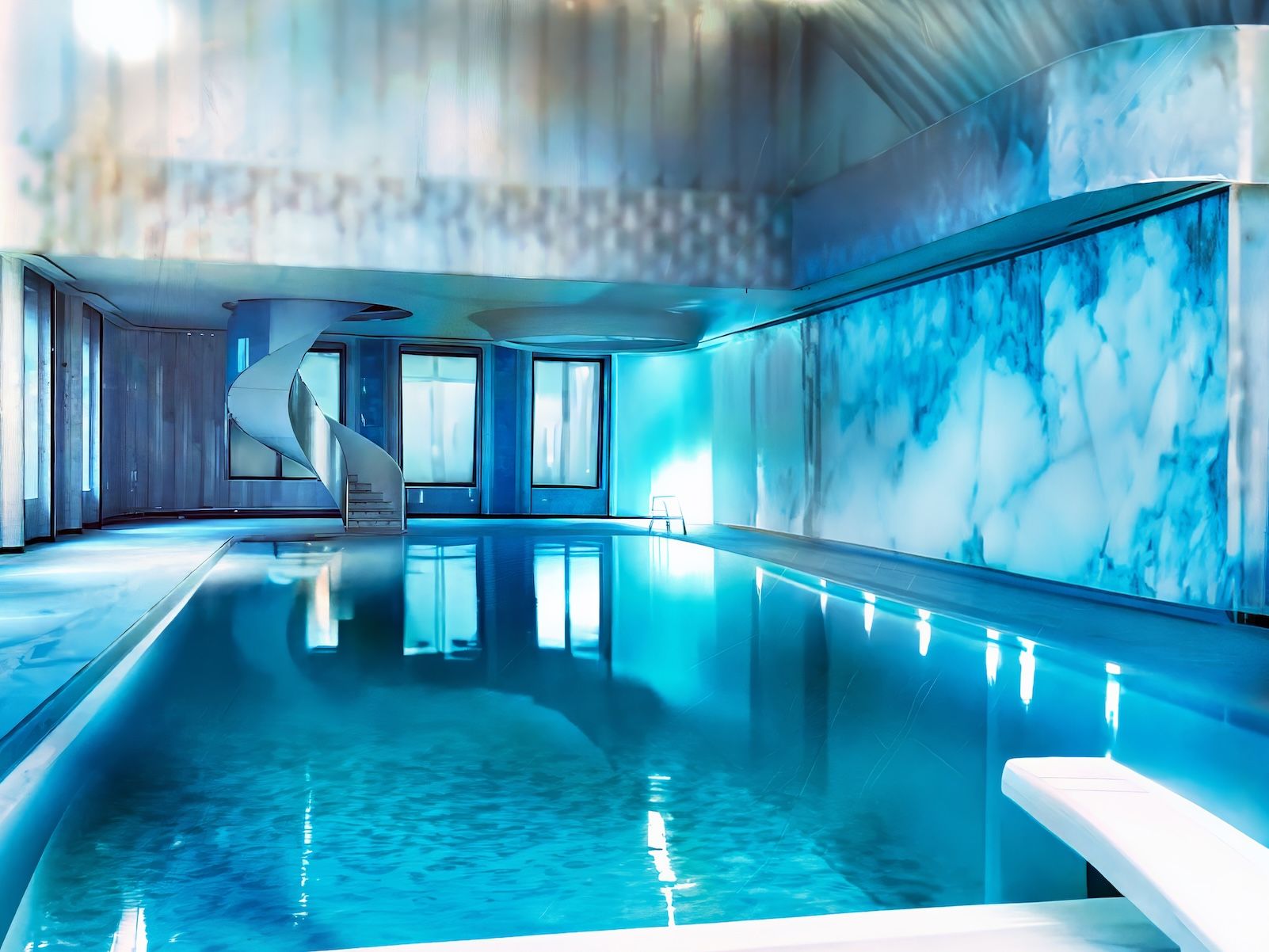 We recreated the look of the spa from the builders' accounts