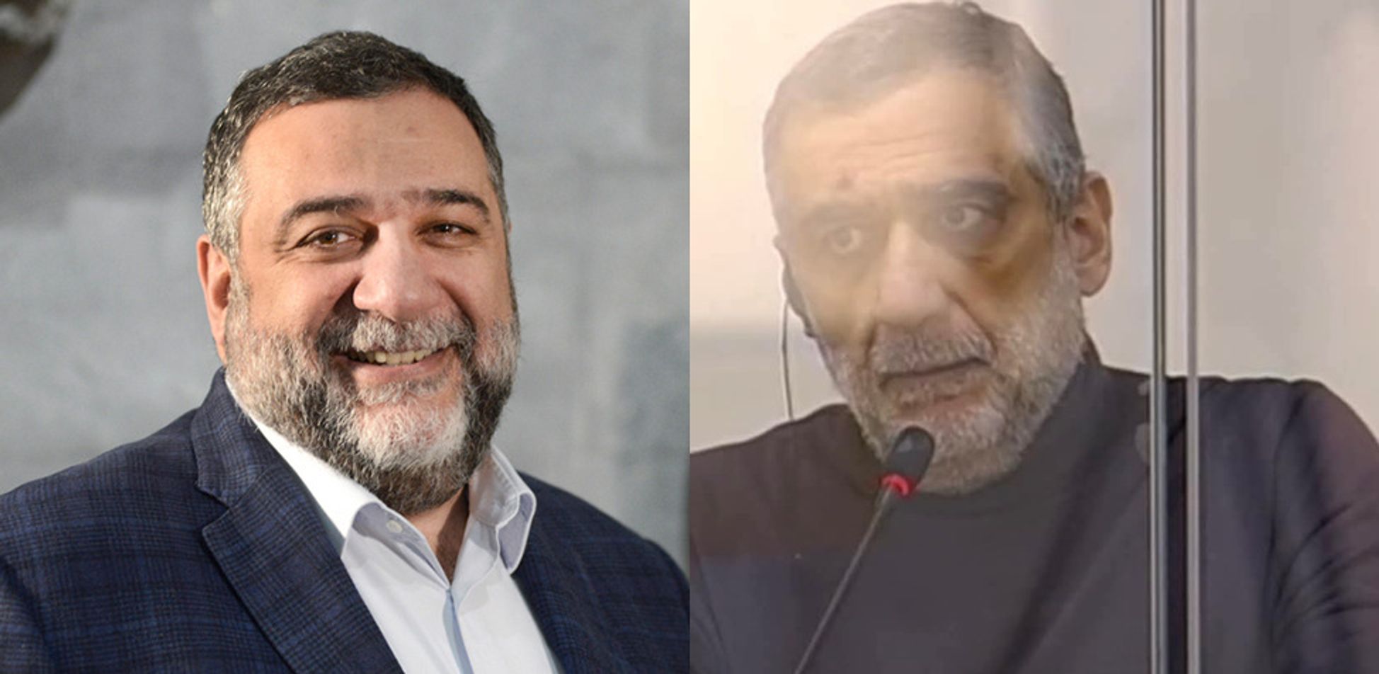 Ruben Vardanyan before captivity and during the hunger strike