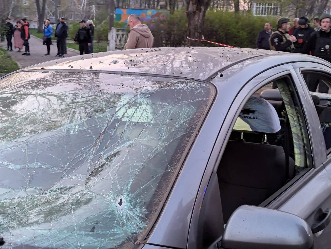 Aftermath of the Russian strike on Kryvyi Rih on April 4.