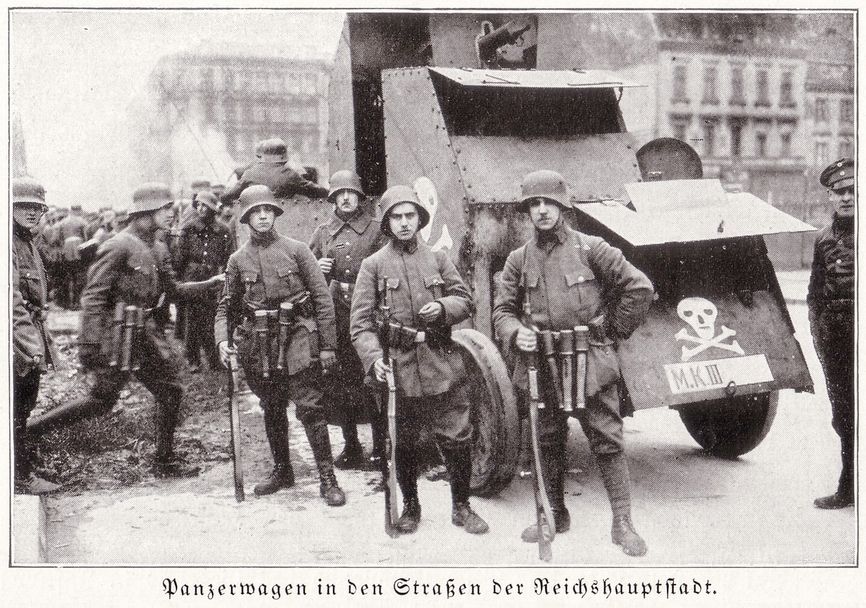 Freikorps in Berlin around 1919.