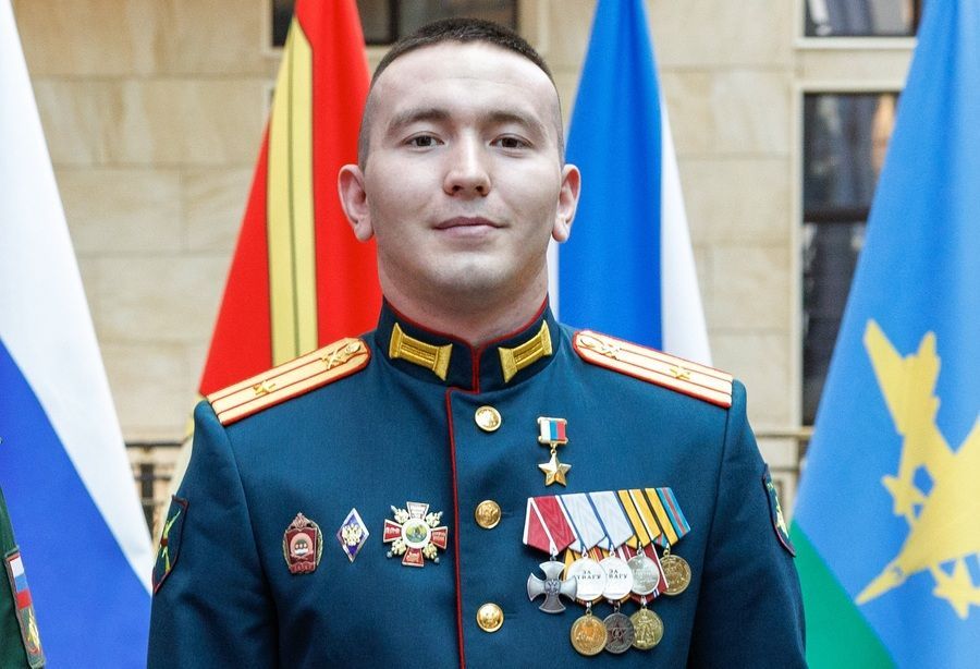 Major Yurgin in dress uniform.