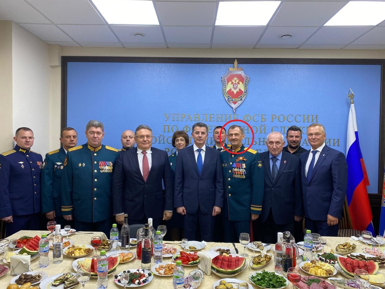 General Ryazansky at one of the DVKR’s corporate social events.