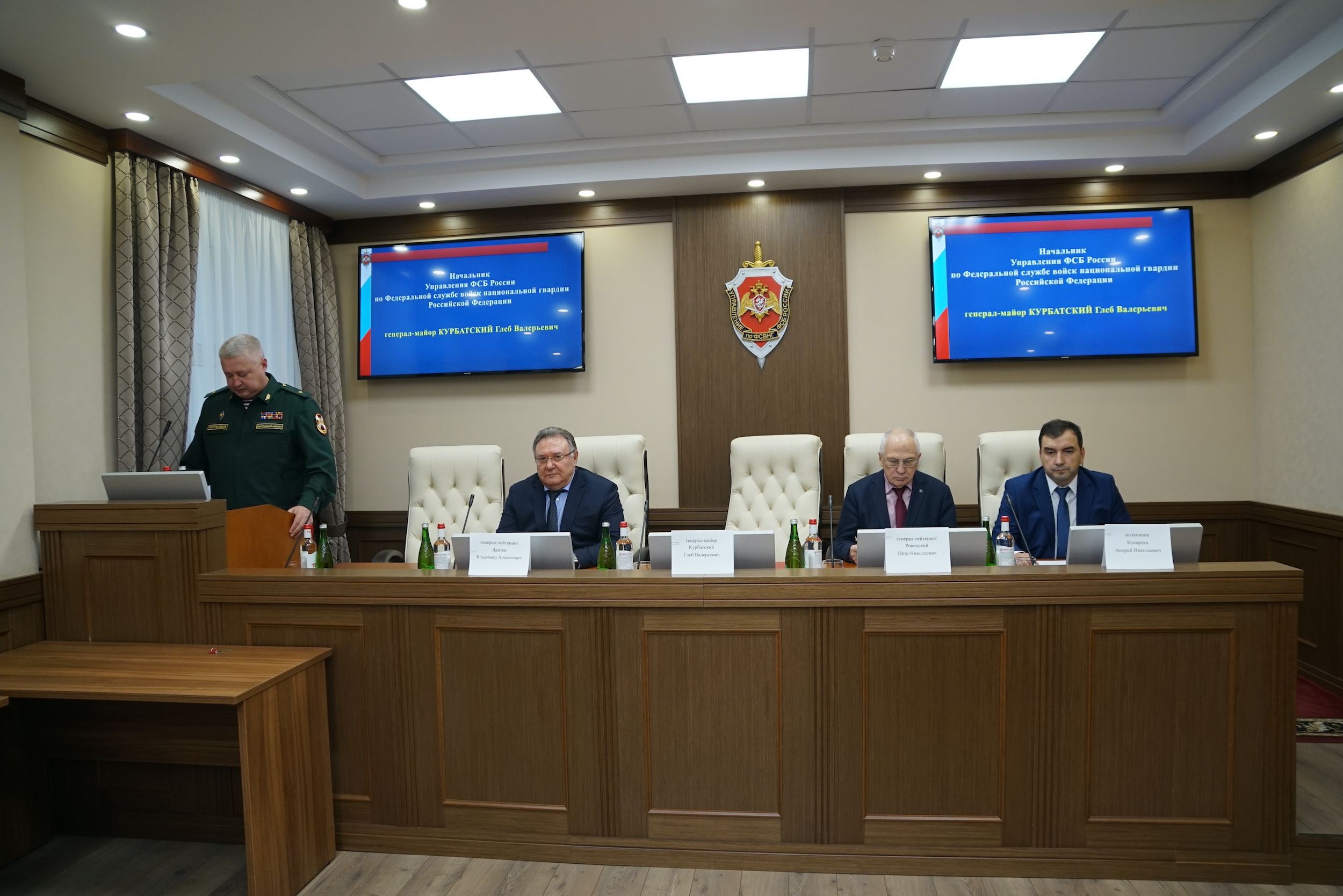 Major General Gleb Kurbatsky (left)