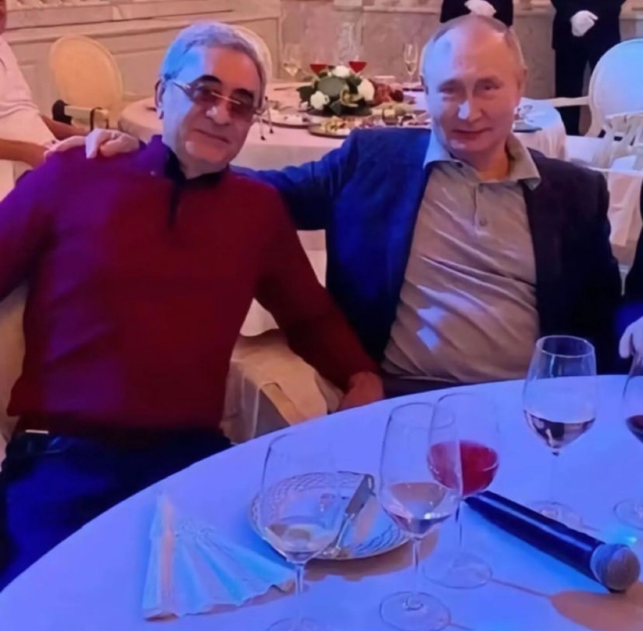 Putin and Rahimov in Azerbaijan