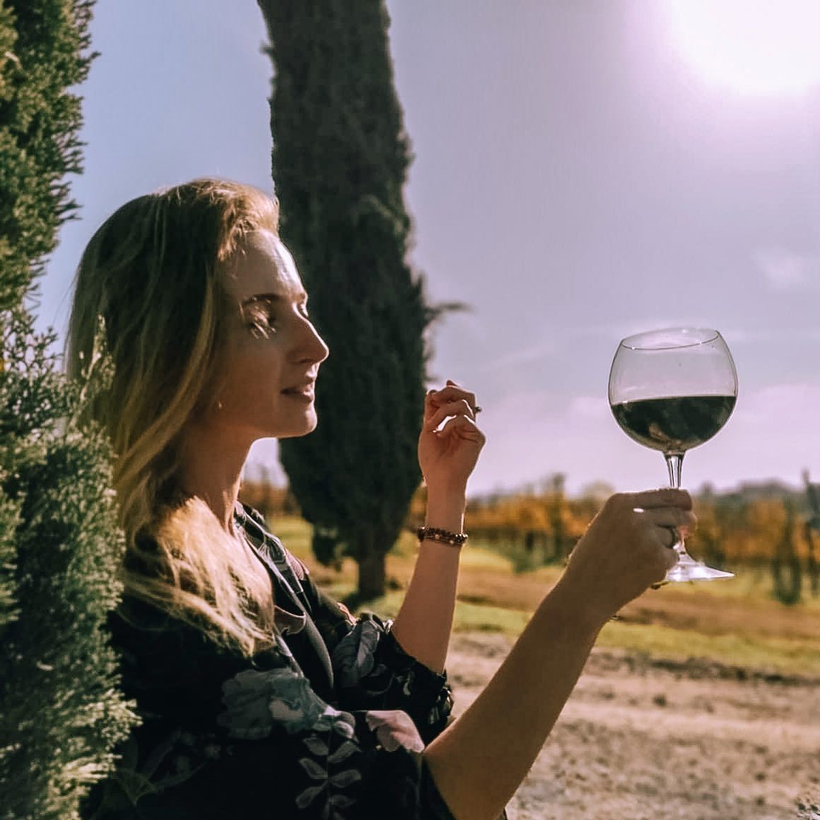 Matviyenko’s daughter Valeriya at the Tuscan winery