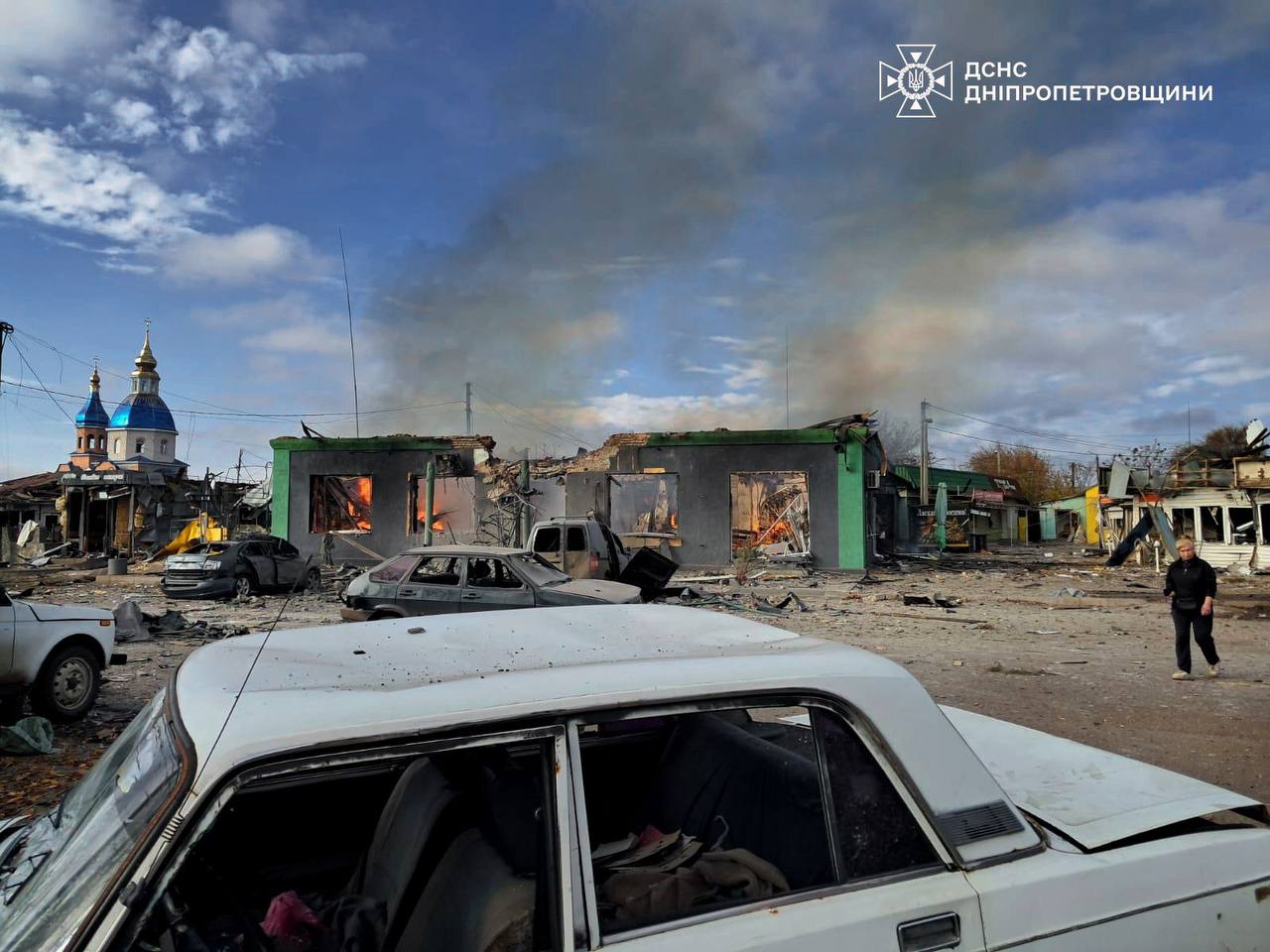 Последствия российского налета на Днепропетровскую область 4 ноября 2025 года