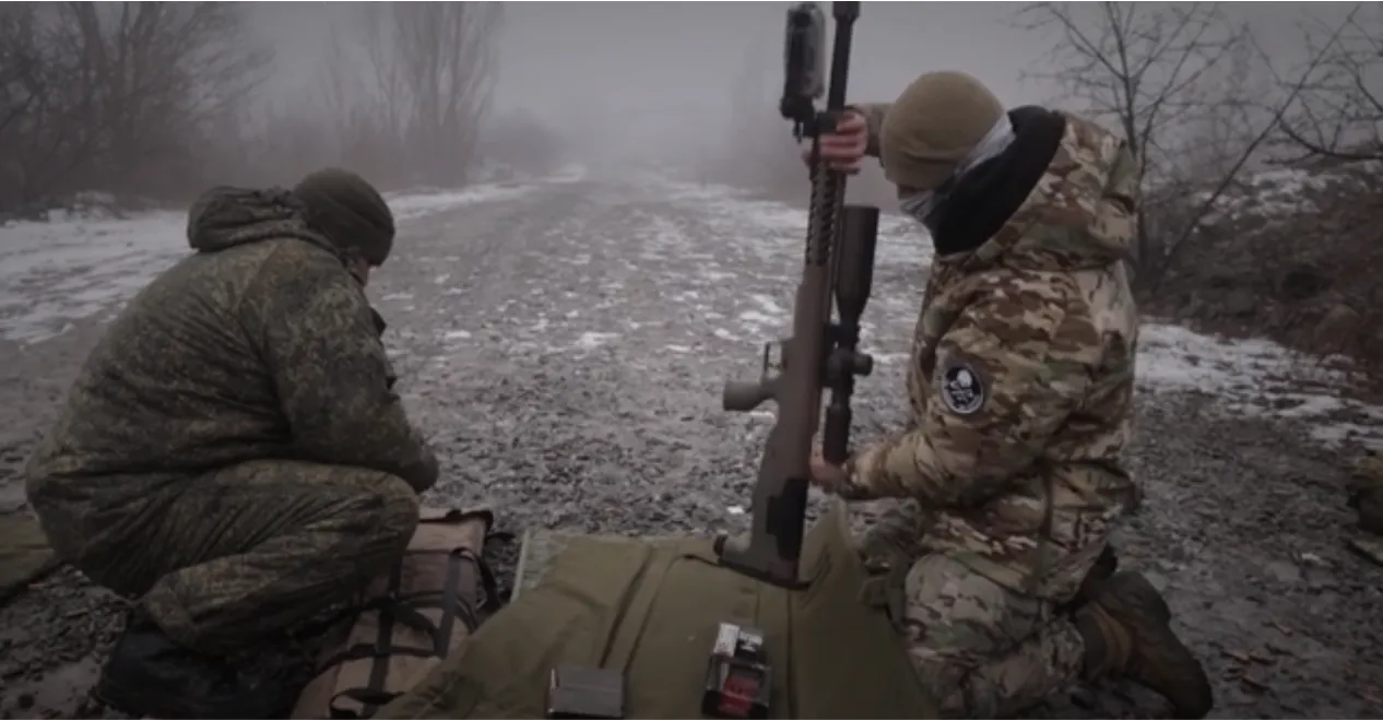 Snipers from Russia’s 155th Naval Infantry equipped with Desert Tech SRS rifles and Hornady ammunition