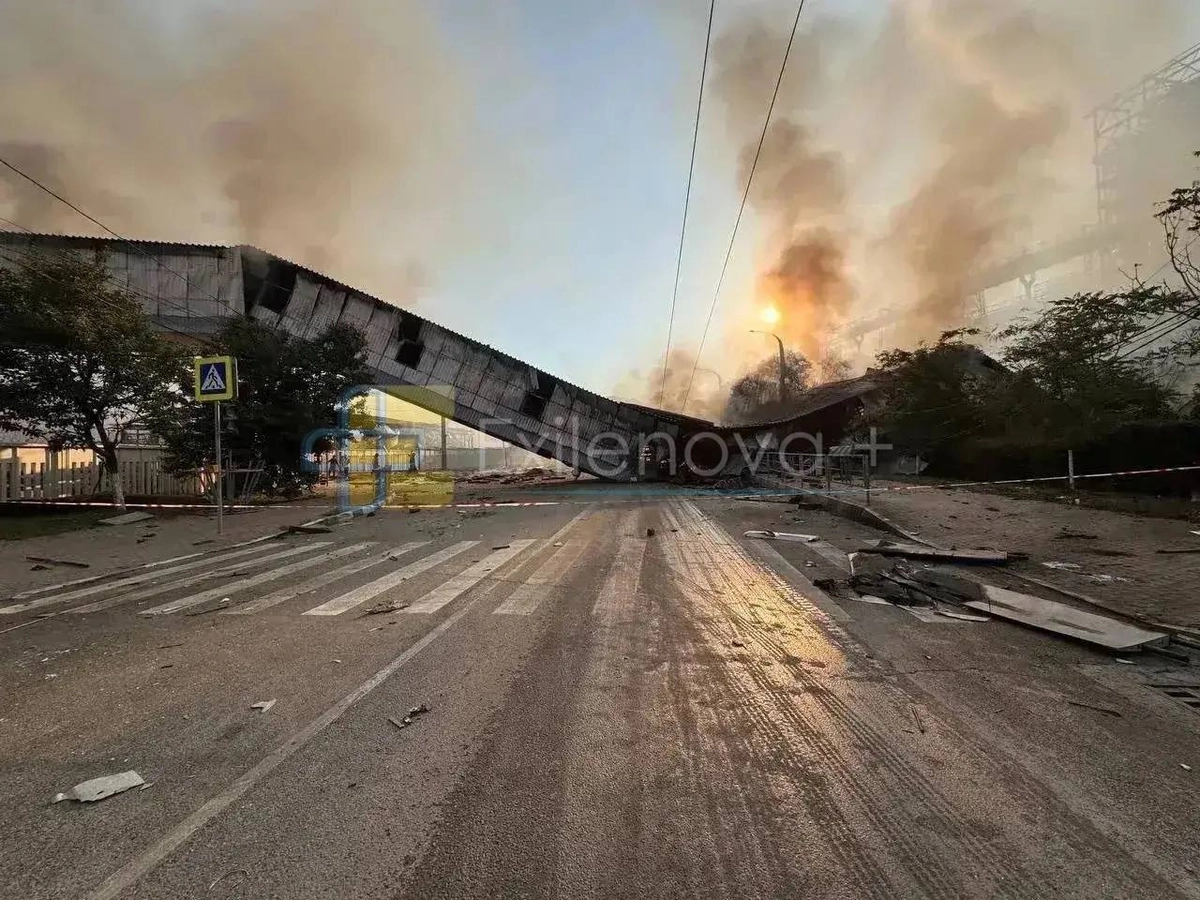 Novorossiysk grain terminal after a drone strike, August 2026