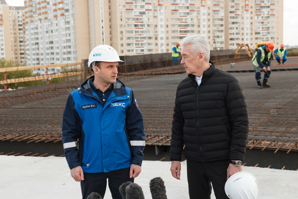 Maxim Krylov and Moscow Mayor Sergei Sobyanin
