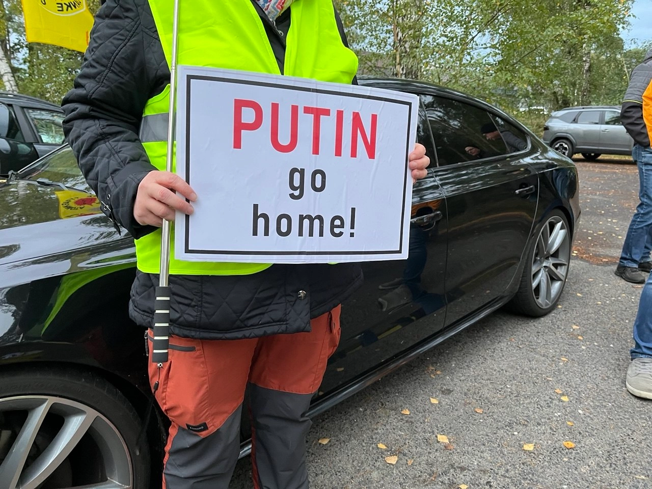 Protest at the nuclear fuel plant in Lingen