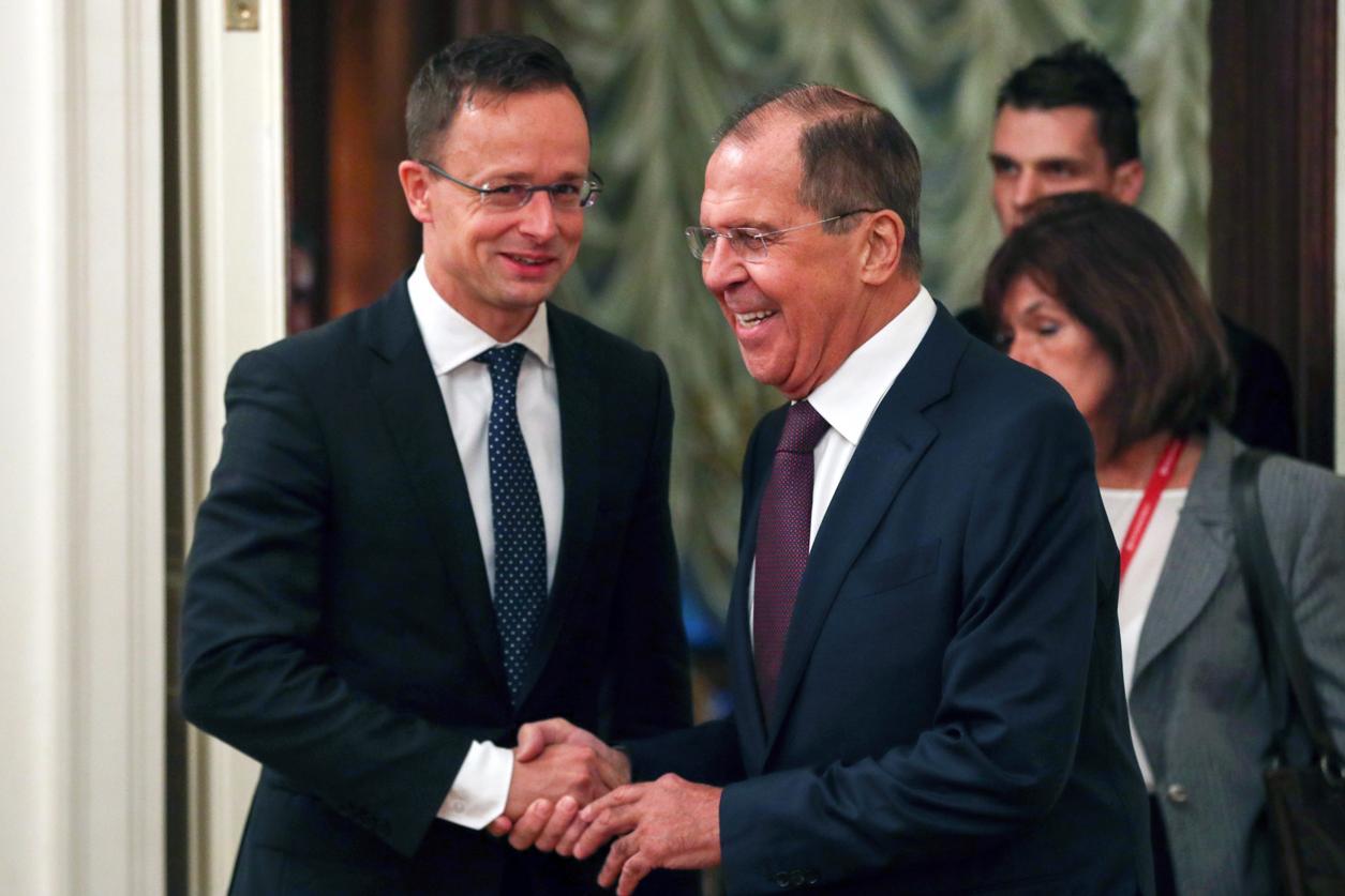 Hungarian Foreign Minister Péter Szijjártó and Russian Foreign Minister Sergey Lavrov. Photo: Mikhail Tereshchenko / TASS