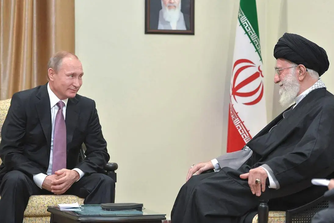Vladimir Putin and Ayatollah Ali Khamenei, 2018