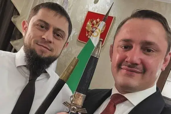 Akhmed Dudaev and Noah Krieger. Photo: Noah Krieger’s Instagram page