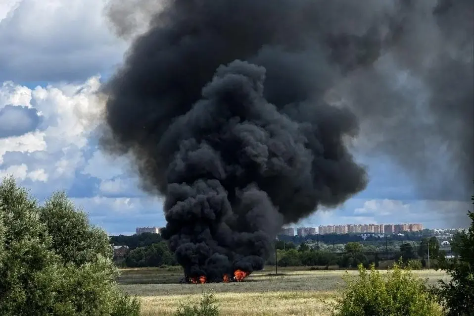 Russia’s most advanced Su-57 fighter jet crashes during training flight near Moscow
