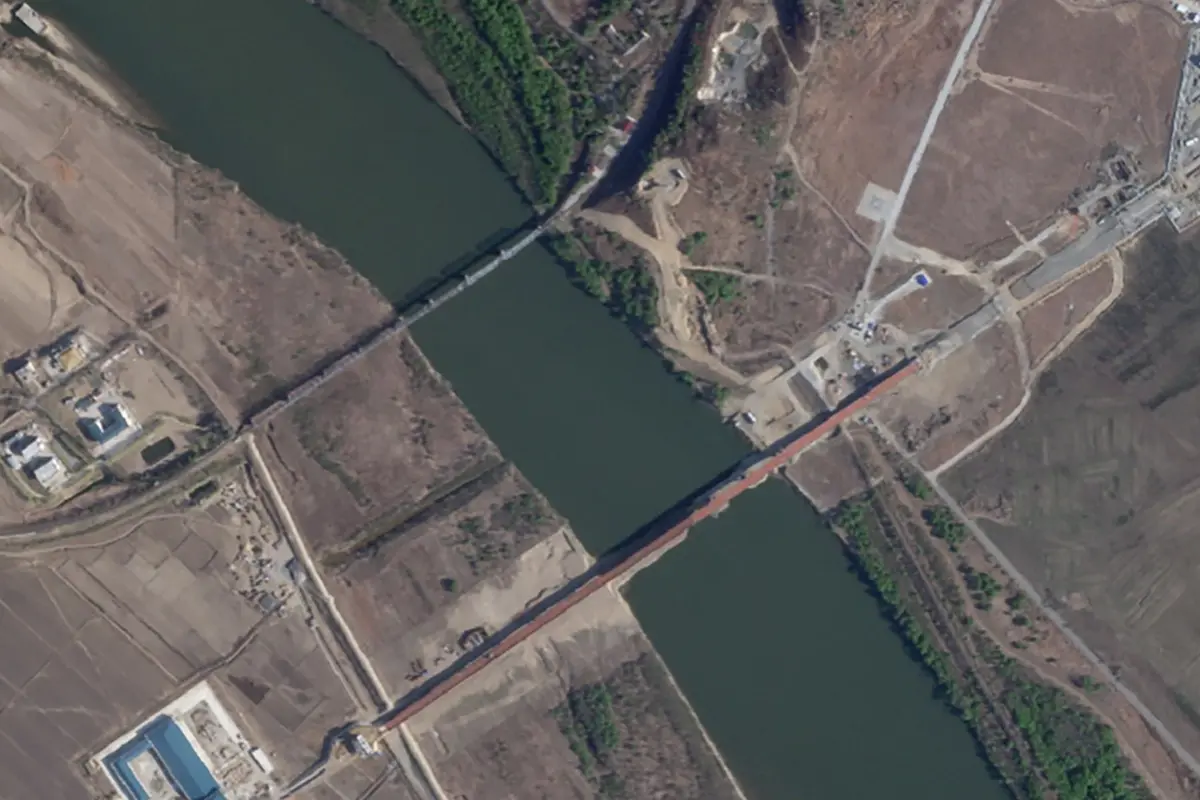 New road bridge between Russia and North Korea could make military shipments harder to track, analysts say