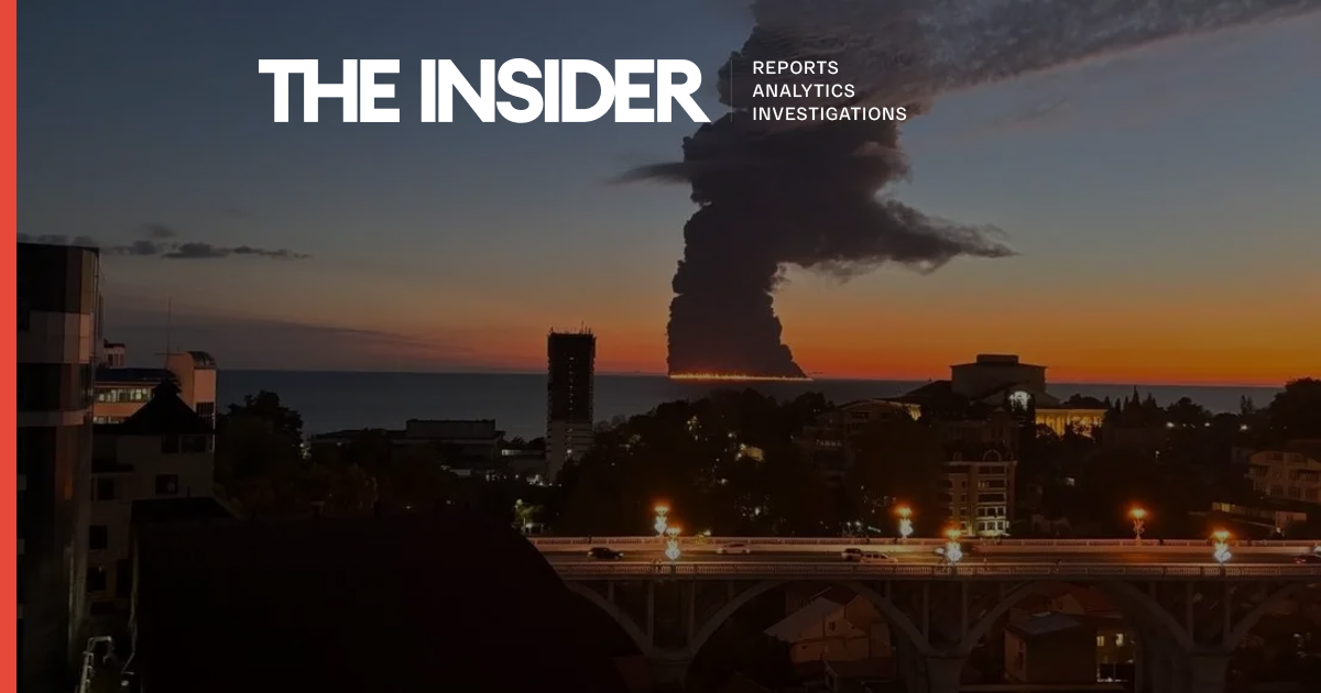Oil tanker linked to Russia’s “shadow fleet” catches fire near Sochi after ...