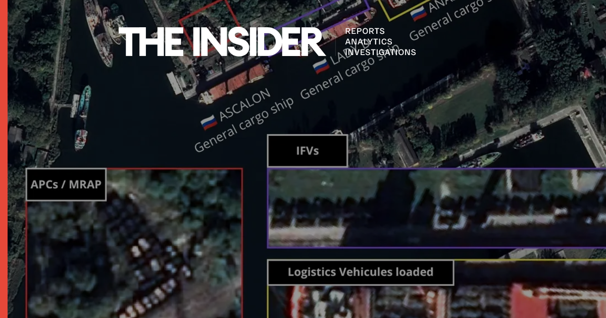 OSINT analysts spot Russian cargo ships loading military vehicles in ...